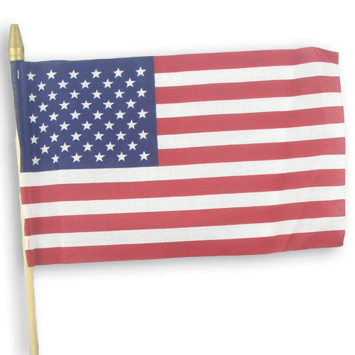 Flag Mini USA 12"X8" on Staff