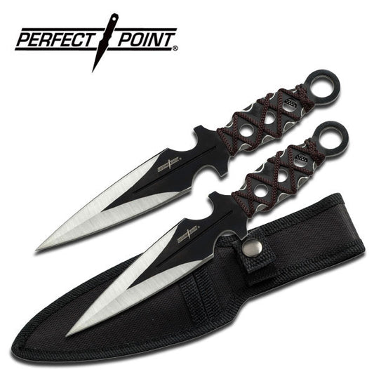 2 Piece Two Tone Throwing Knife Set