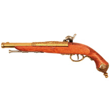Load image into Gallery viewer, Italian 1825 Brass Percussion Dueling Flintlock
