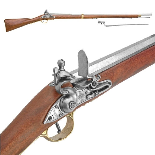 Denix Colonial Brown Bess Musket With Bayonet