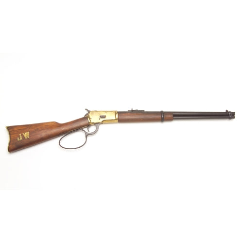 Denix Old West M1892 Replica Antique Brass Finish Loop Lever Rifle Non-Firing Gun