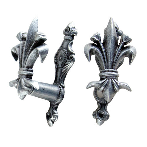 Fleur de Lis Hangers Antique Gray