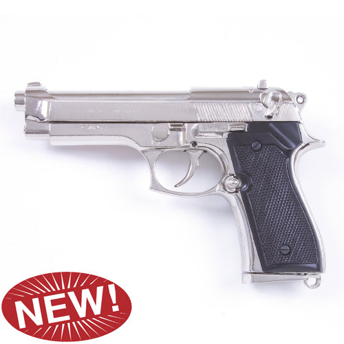 M92 Beretta Pistol- Nickel Finish/Non-Firing