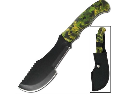 The Hunted Forest Green Realtree Camo Tracker T-3 Knife