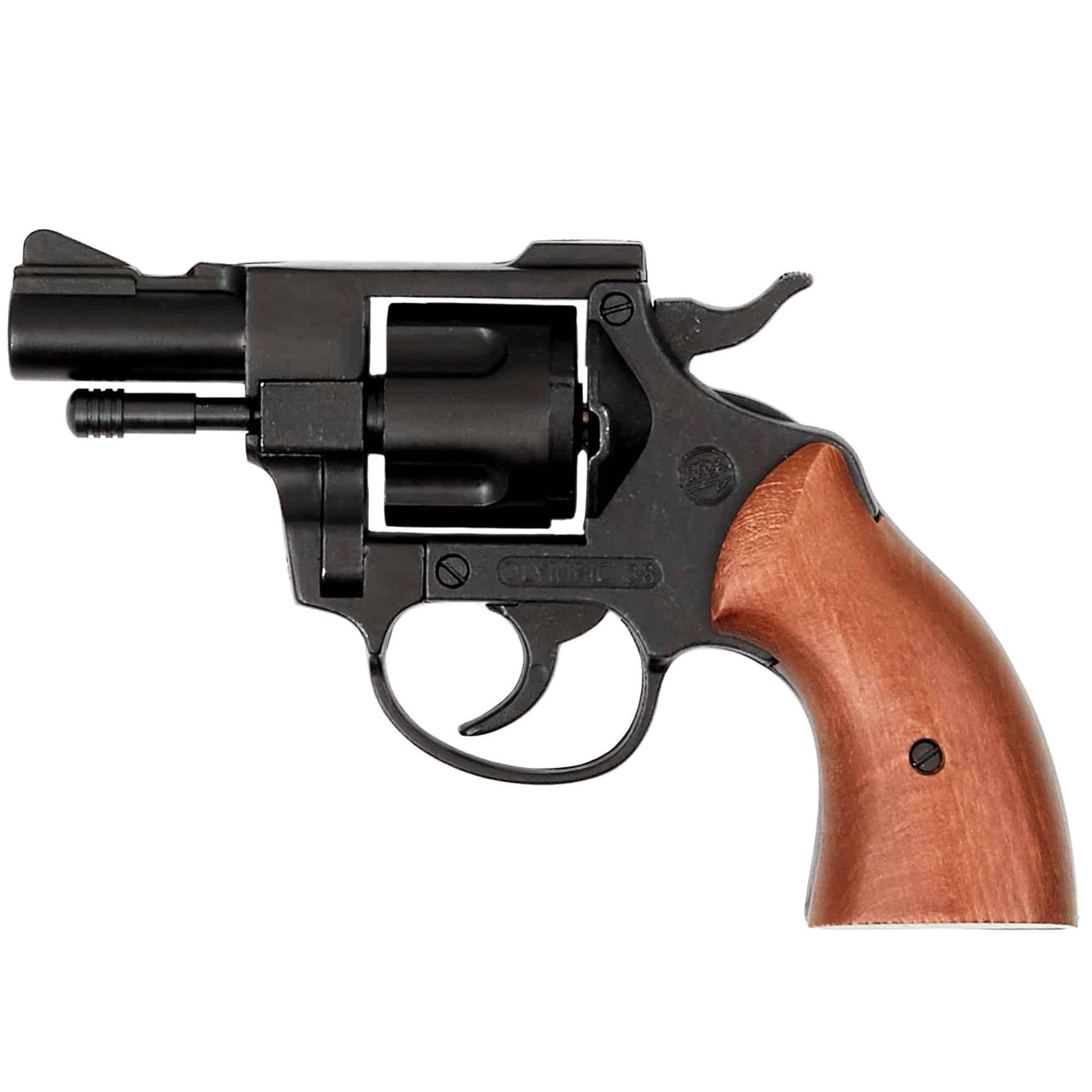 Blued Finish Olympic 9mm Blank Firing Revolver, Replica Gun – Armory.net
