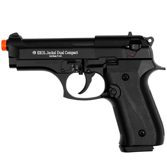 Jackal Dual Compact 9mm Pistol Black Finish- Blank Firing