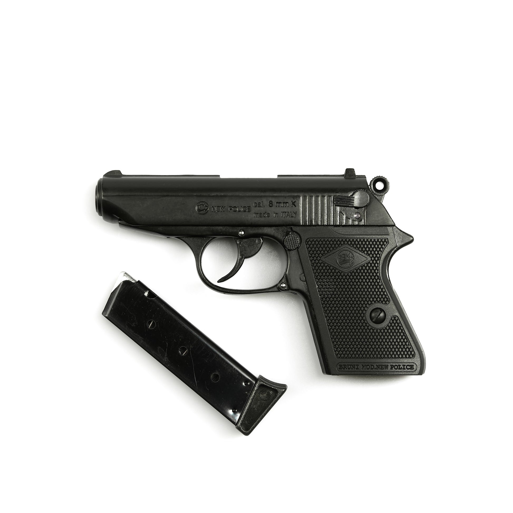Replica James Bond Style Black 8MM Blank Firing Automatic Gun - Black Finish