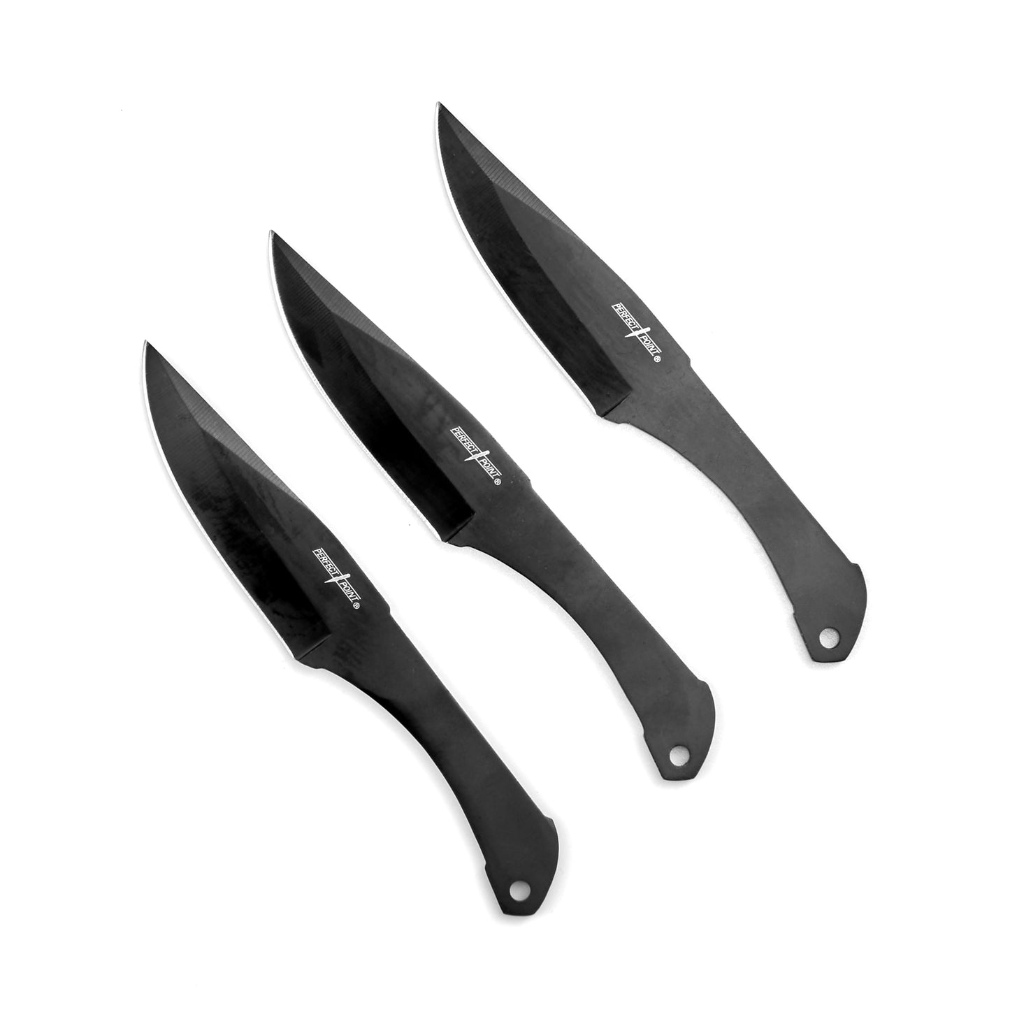 6.5 Inch Black 3Pcs Throwing Knife Set