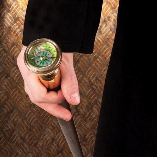 Tippling Walking Stick with Compass