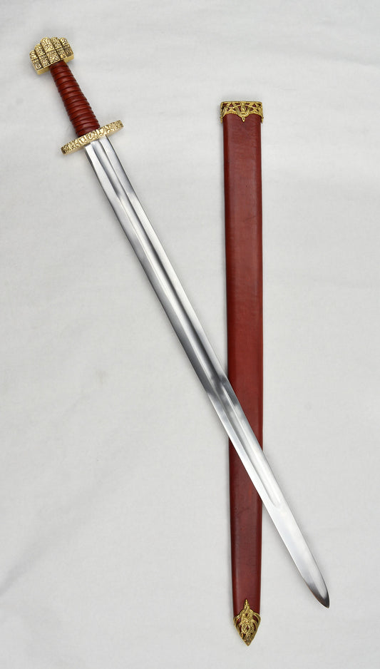 Viking Jarl's Sword outside of its sheath
