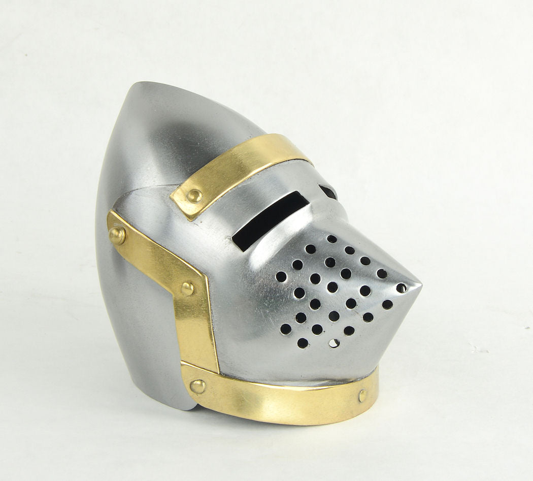 Miniature Pig-Faced Helm with display stand