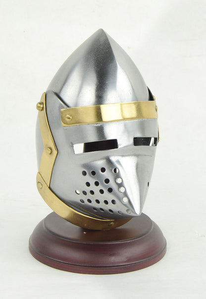 Miniature Pig-Faced Helm with display stand