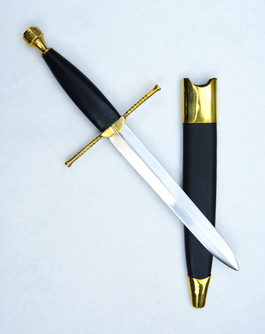 Brass Hilted Medieval Poignard Dagger
