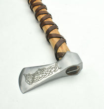 Load image into Gallery viewer, Viking Type L Axe with Etched Norse Design
