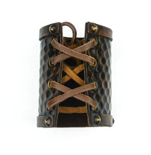 Load image into Gallery viewer, Viking Leather Cuff with Norse Ravens
