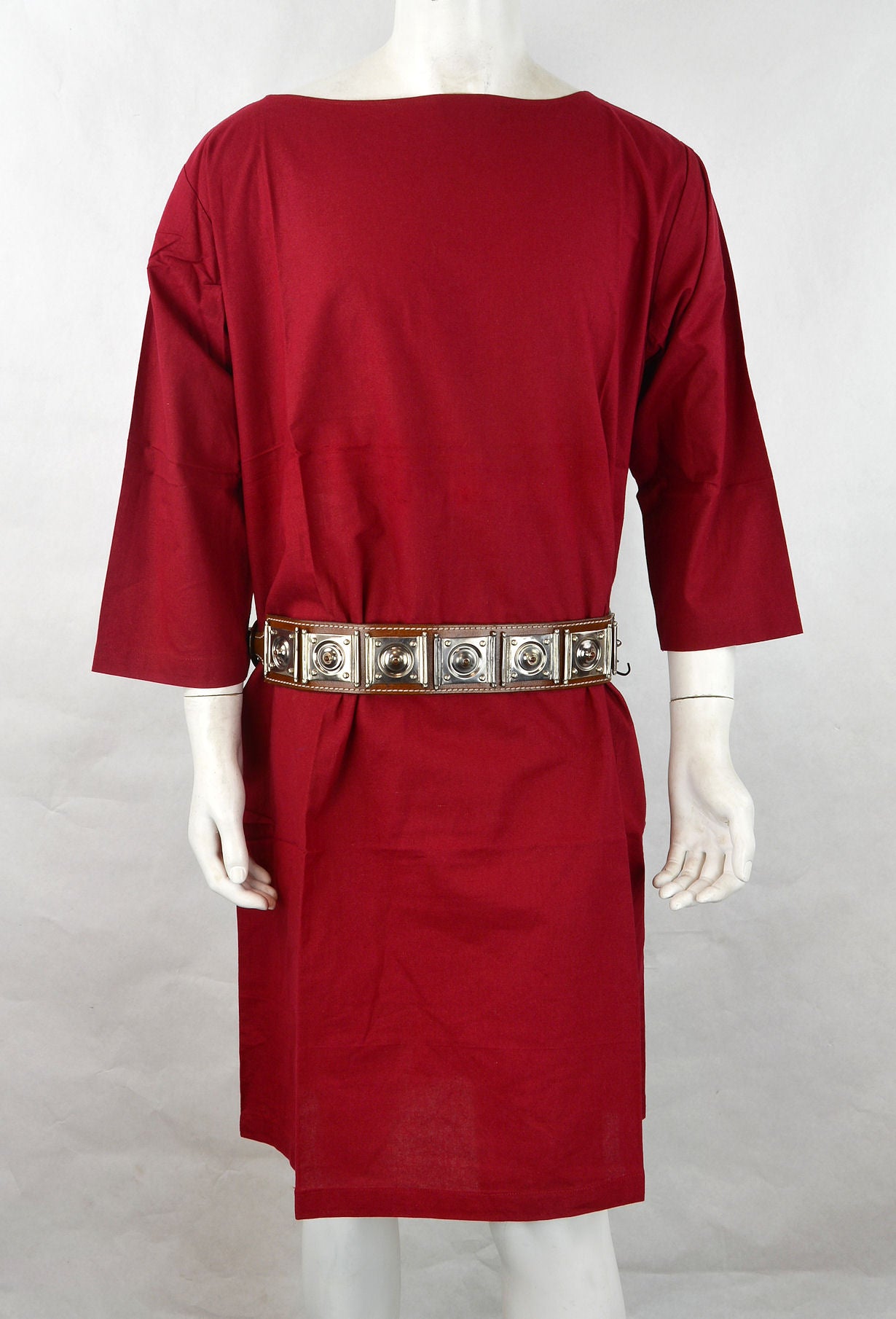 Roman Cotton Tunic - Red