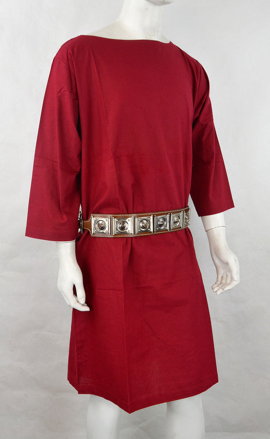 Roman Cotton Tunic - Red