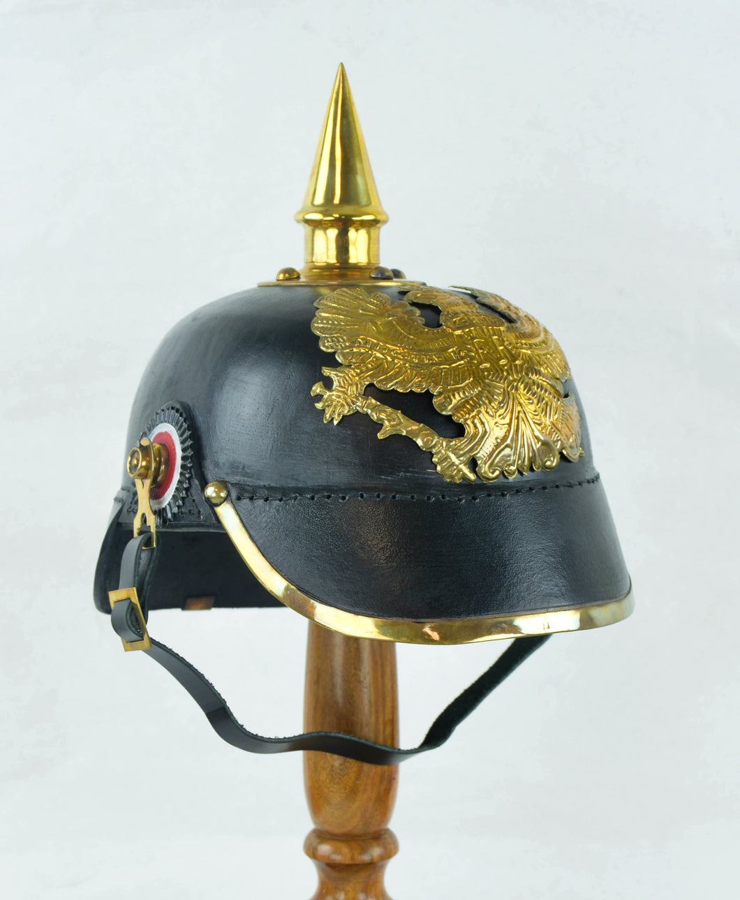Leather Picklehaube Helmet