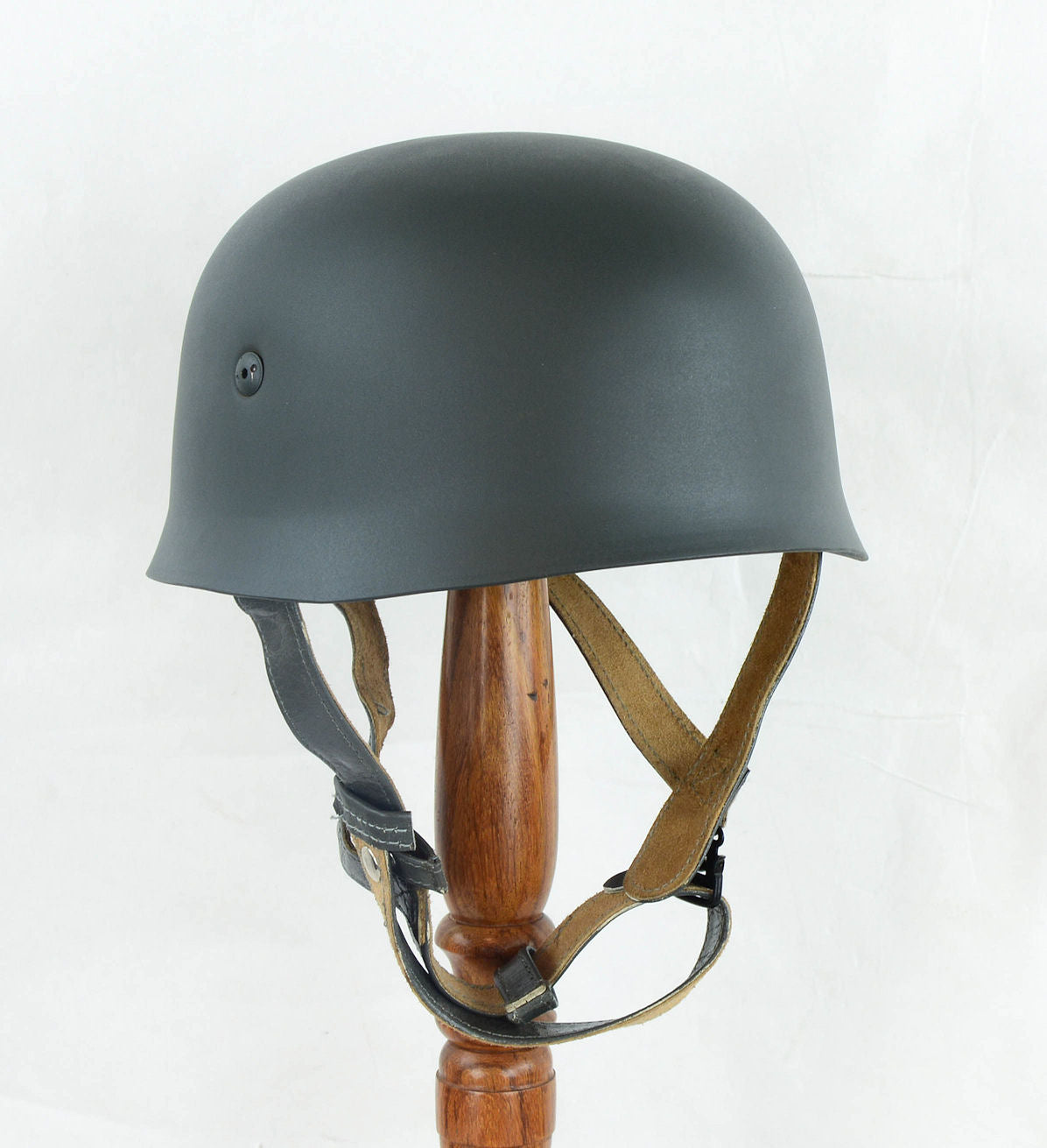 back view of a WWII German Paratrooper Helmet