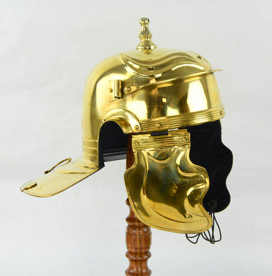 Roman Imperial Gallic ''I'' Mainz Helm - 20 Gauge Brass