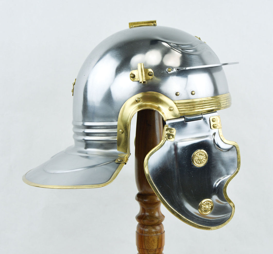 Roman Gallic ''F'' Becancon Helm - 18 Gauge Steel