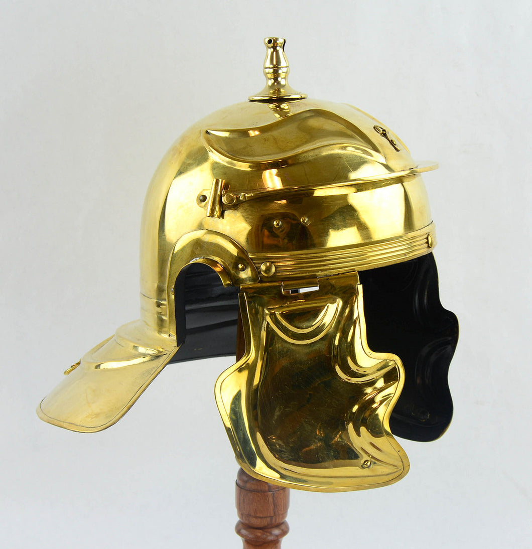 Roman Gallic ‘’G’’ Helm - 18 Gauge Brass