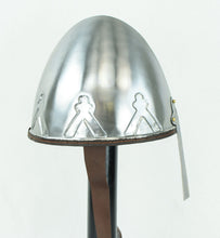 Load image into Gallery viewer, Early Crusader Trefoil Nasal Bar Helm
