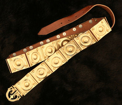 Roman Brass Plated Belt