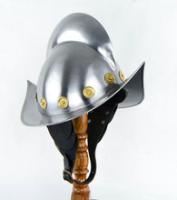 Load image into Gallery viewer, Spanish Morion with Leather Cheekplates

