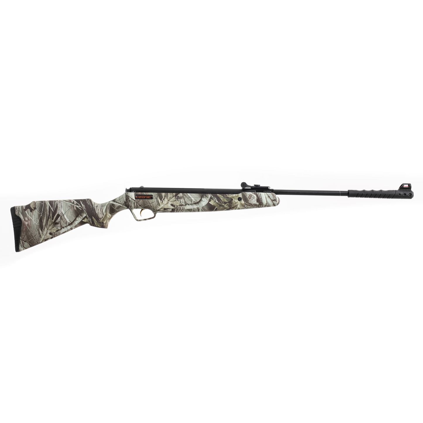 Right side view of a camo Ceonic Spring Piston Air Rifle