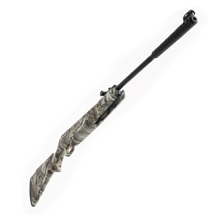Right angle view of a camo Ceonic Spring Piston Air Rifle