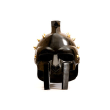 Load image into Gallery viewer, Black Spiked Gladiator Helm
