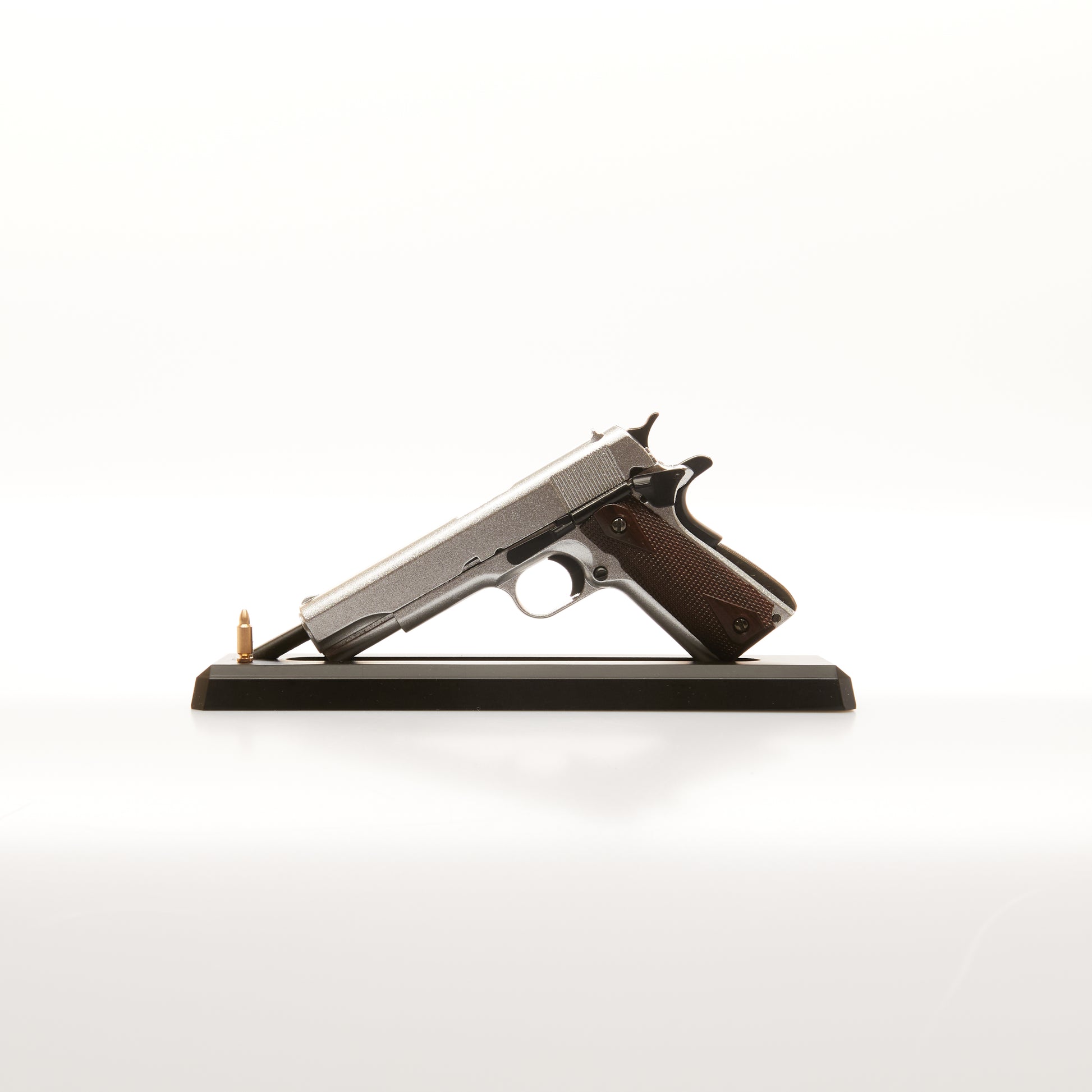 Goatguns Miniature Scale Model M1911 Pistol - Silver - Dime