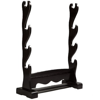 Black Lacquered 4-Tier Sword Stand
