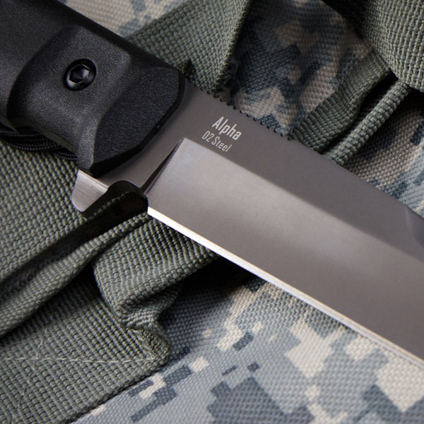 Alpha D2-Gray Titanium Knife