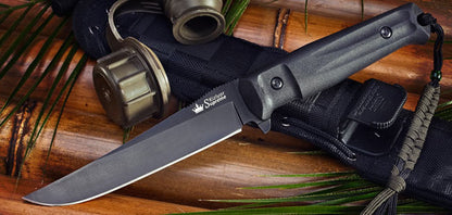 Croc Aus8-Black Titanium Knife