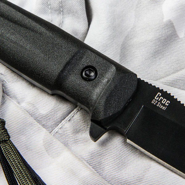Croc D2-Black Titanium Knife