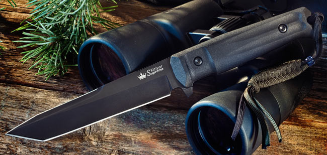 Kyzlar Supreme Aggressor Aus8-Black Titanium Knife
