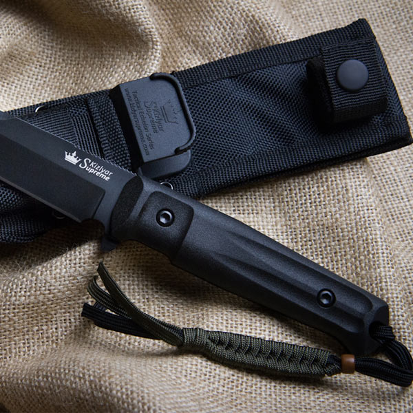 Kyzlar Supreme Aggressor D2-Black Titanium Knife