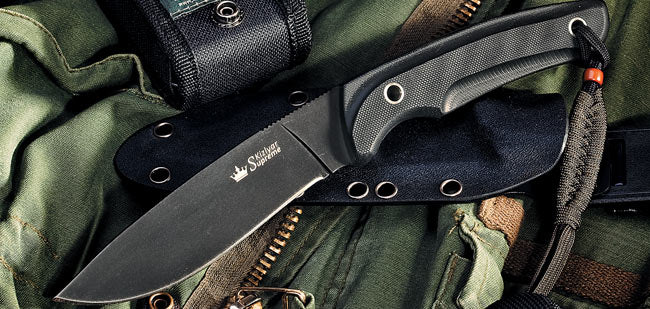 Savage Aus8-Black Titanium Knife