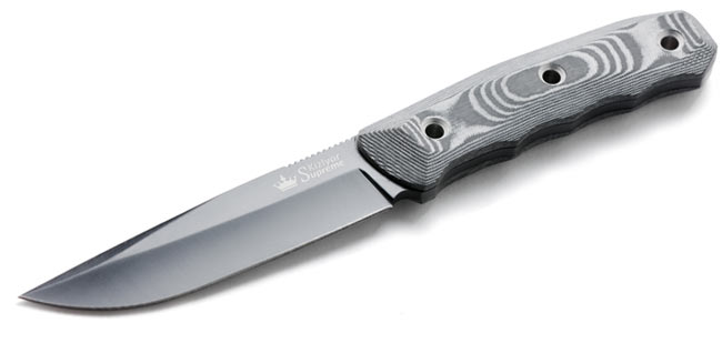 Kizylar Supreme Echo Aus8-Black Titanium Knife