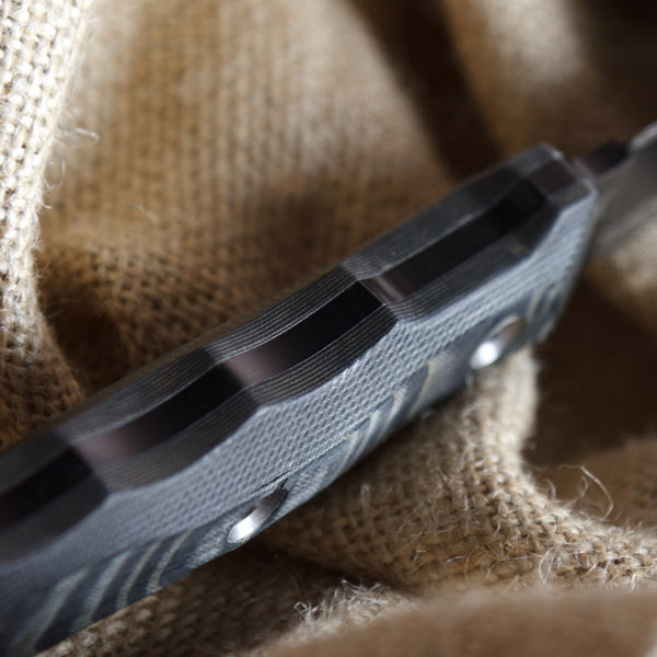 Enzo Aus8-Black Titanium Knife