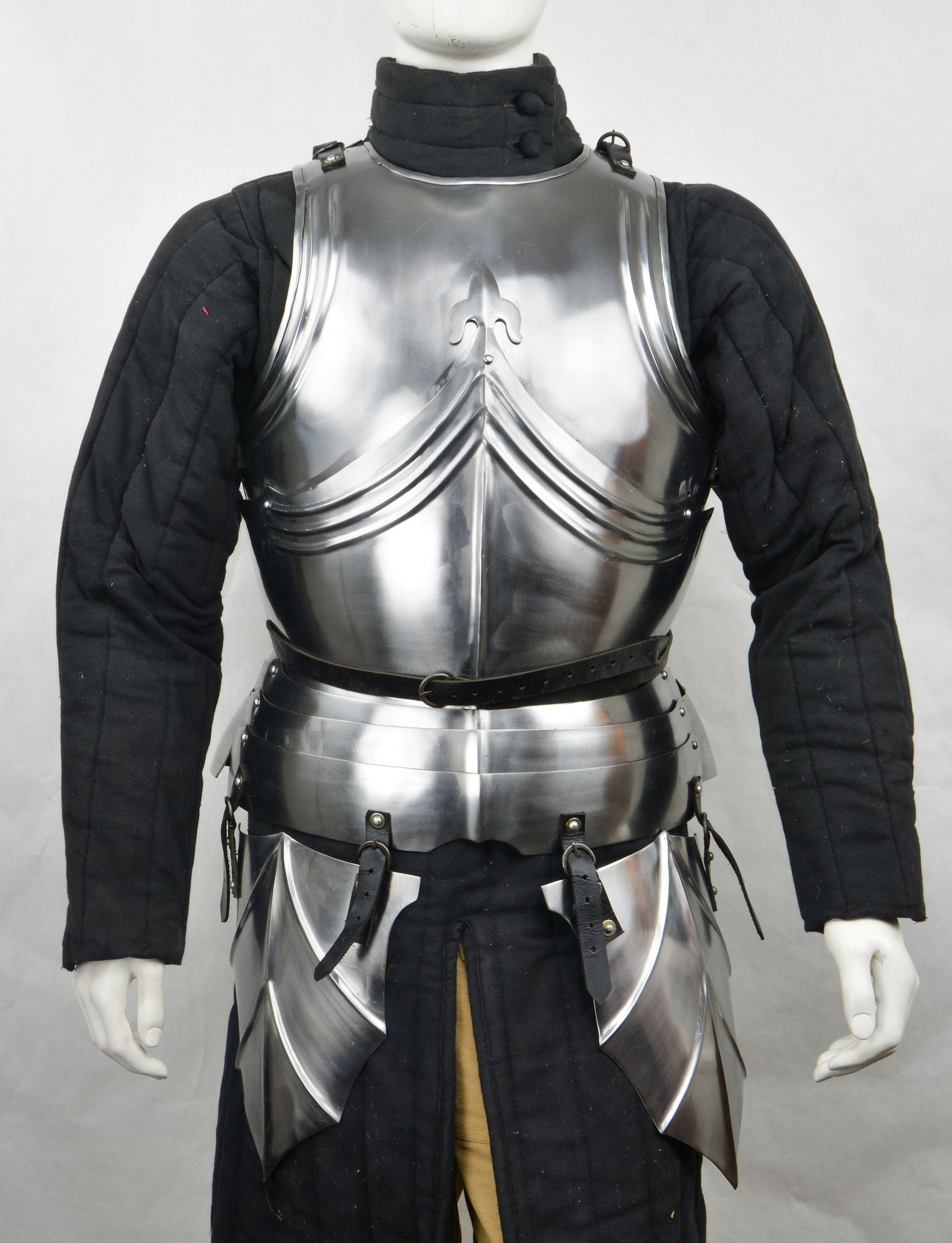 Late Medieval Gothic Cuirass with Tassets - 18 Gauge Steel