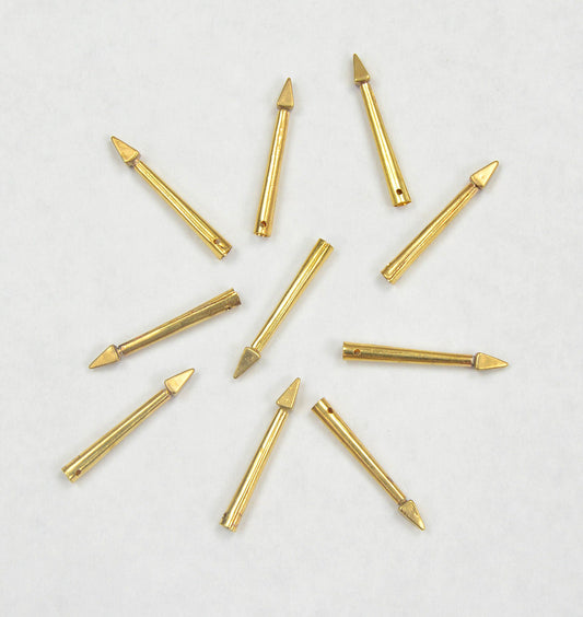 Brass Aiglets with Bodkin tips