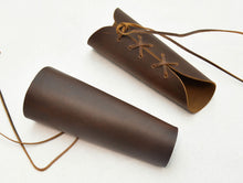 Load image into Gallery viewer, Leather Bracers - Brown
