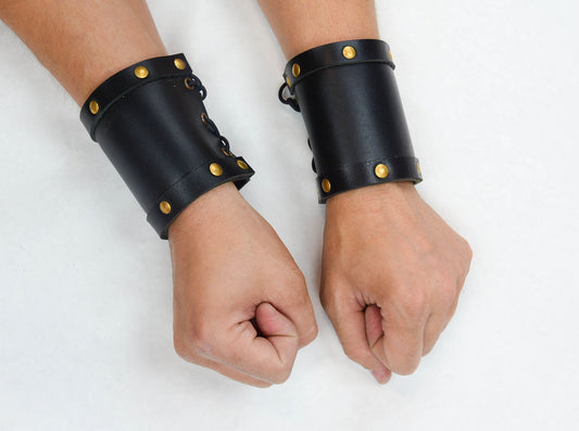 Leather Wrist Bracers