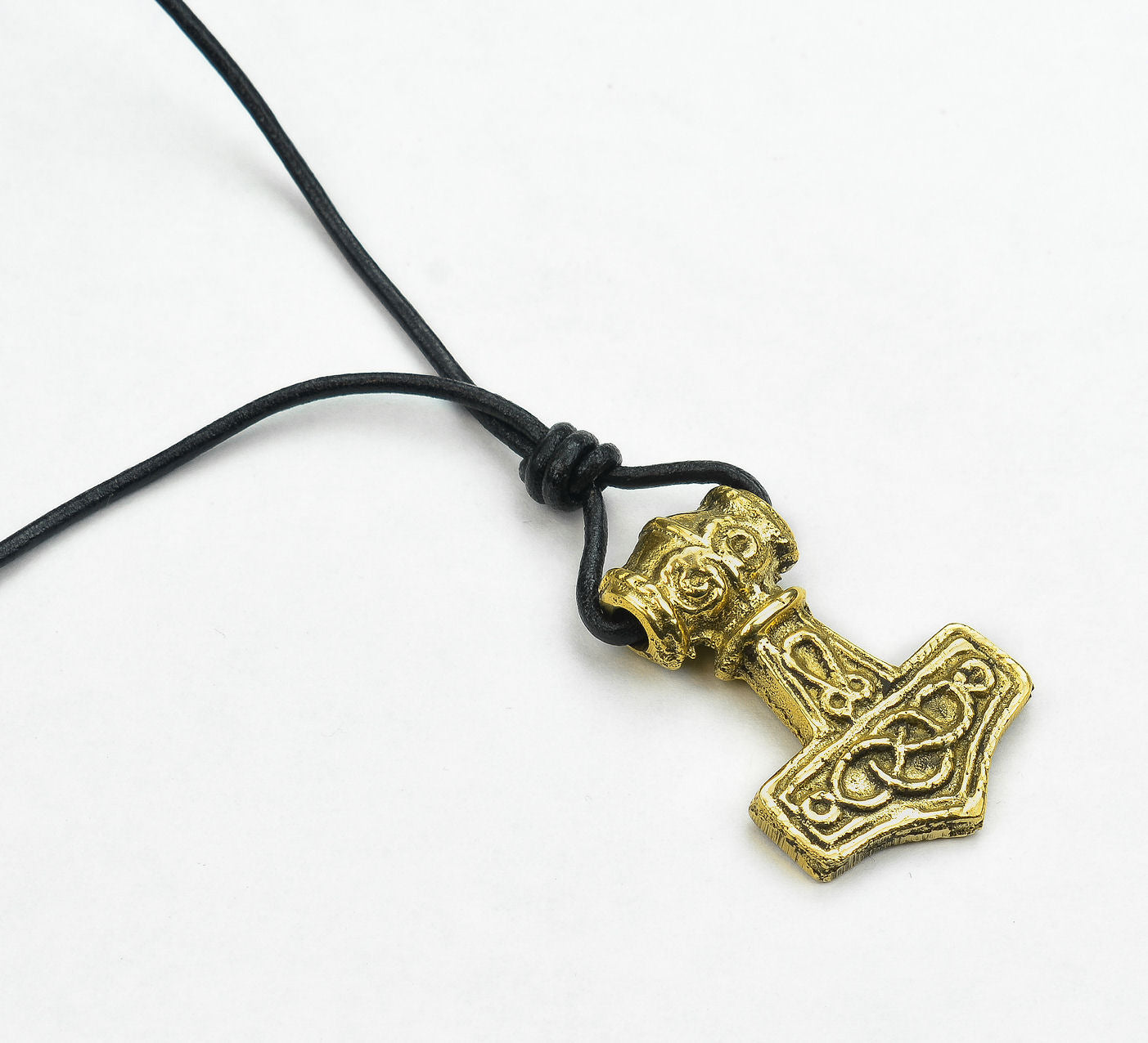 Thor's Mjolnir - Solid Brass Pendant