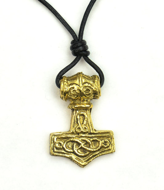 Thor's Mjolnir - Solid Brass Pendant