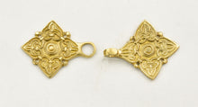 Load image into Gallery viewer, Viking Cloak Clasp Brooch - Brass
