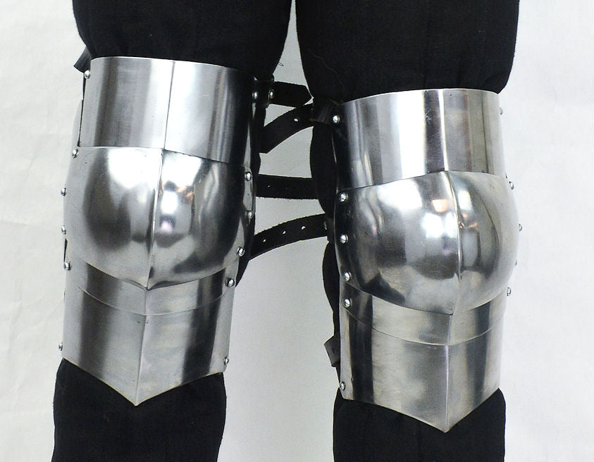 Knee Armor Set / Poleyns - 16 Gauge Steel